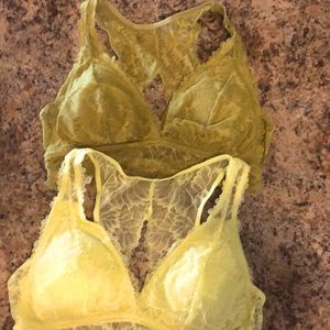 Auden lace lined racer back bralette 2 pack size medium